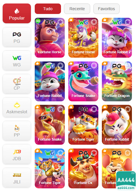 Experiência de Jogos aa444.com